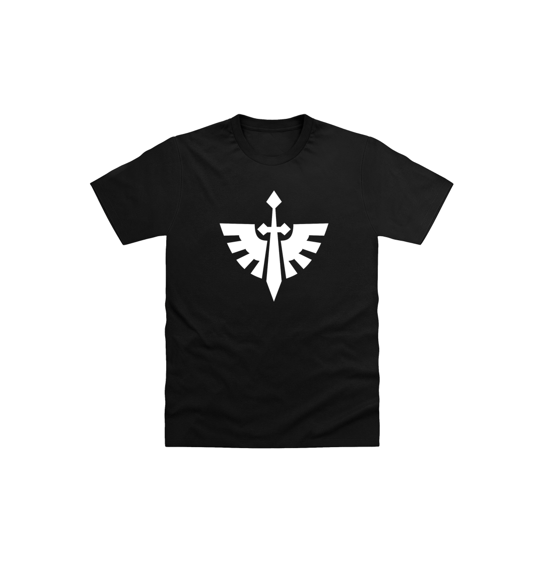 Black Printed Kids T-Shirt